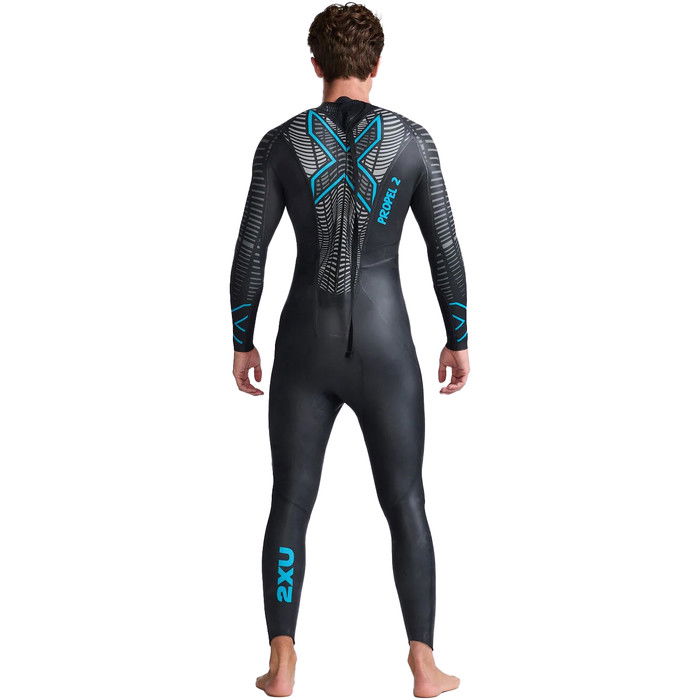 2024 2XU Mens P:2 Propel Swim Wetsuit MW4990c - Black / Aloha